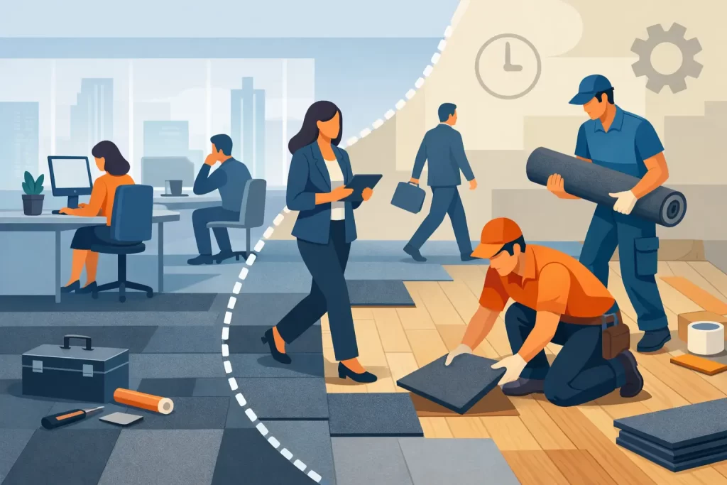 Can Office Flooring Be Replaced Without Downtime?