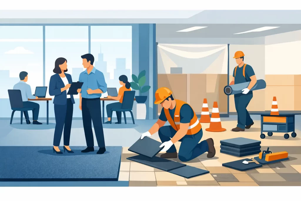 How to Plan Occupied Floor Replacement Without Disruption