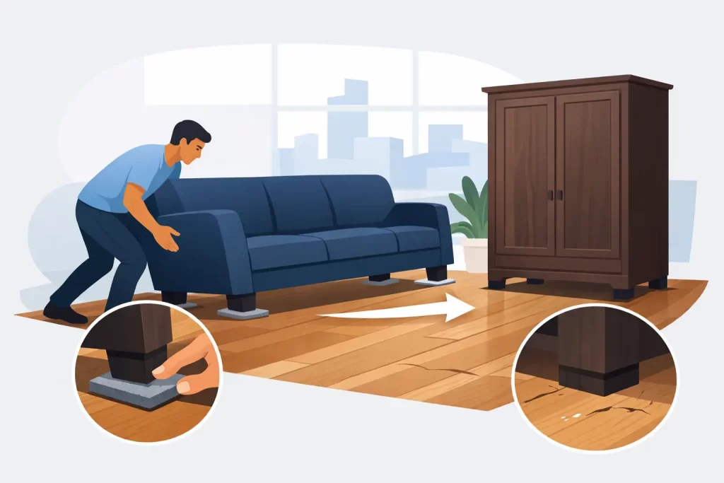 The Heavy Furniture Flooring Method Explained